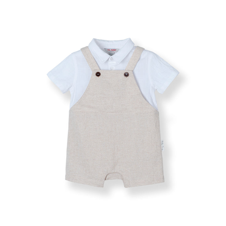 Theo Short Sleeve Shirt & Dungaree Set