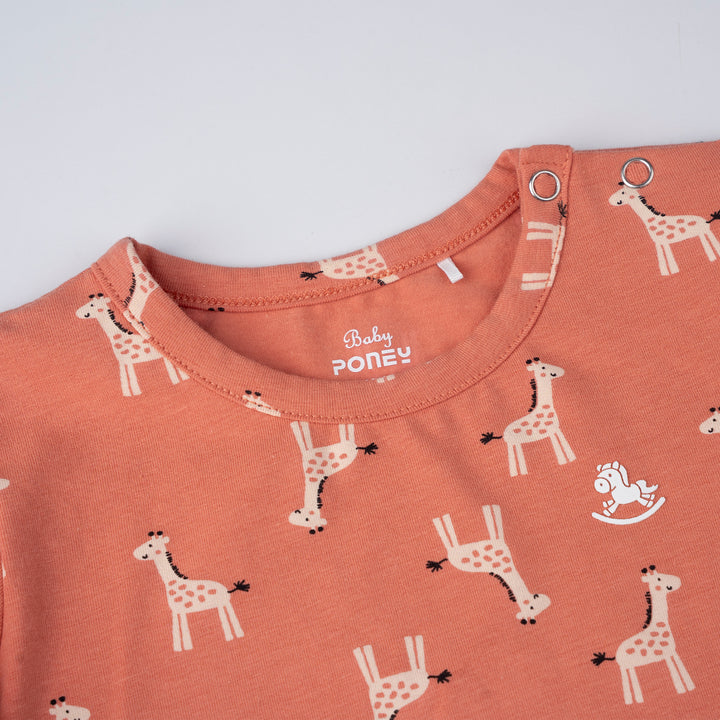 Poney Baby Boys Orange Safari Dreams Pyjamas