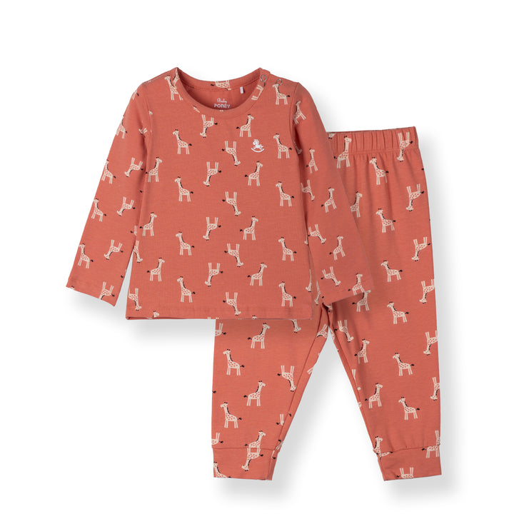 Poney Baby Boys Orange Safari Dreams Pyjamas