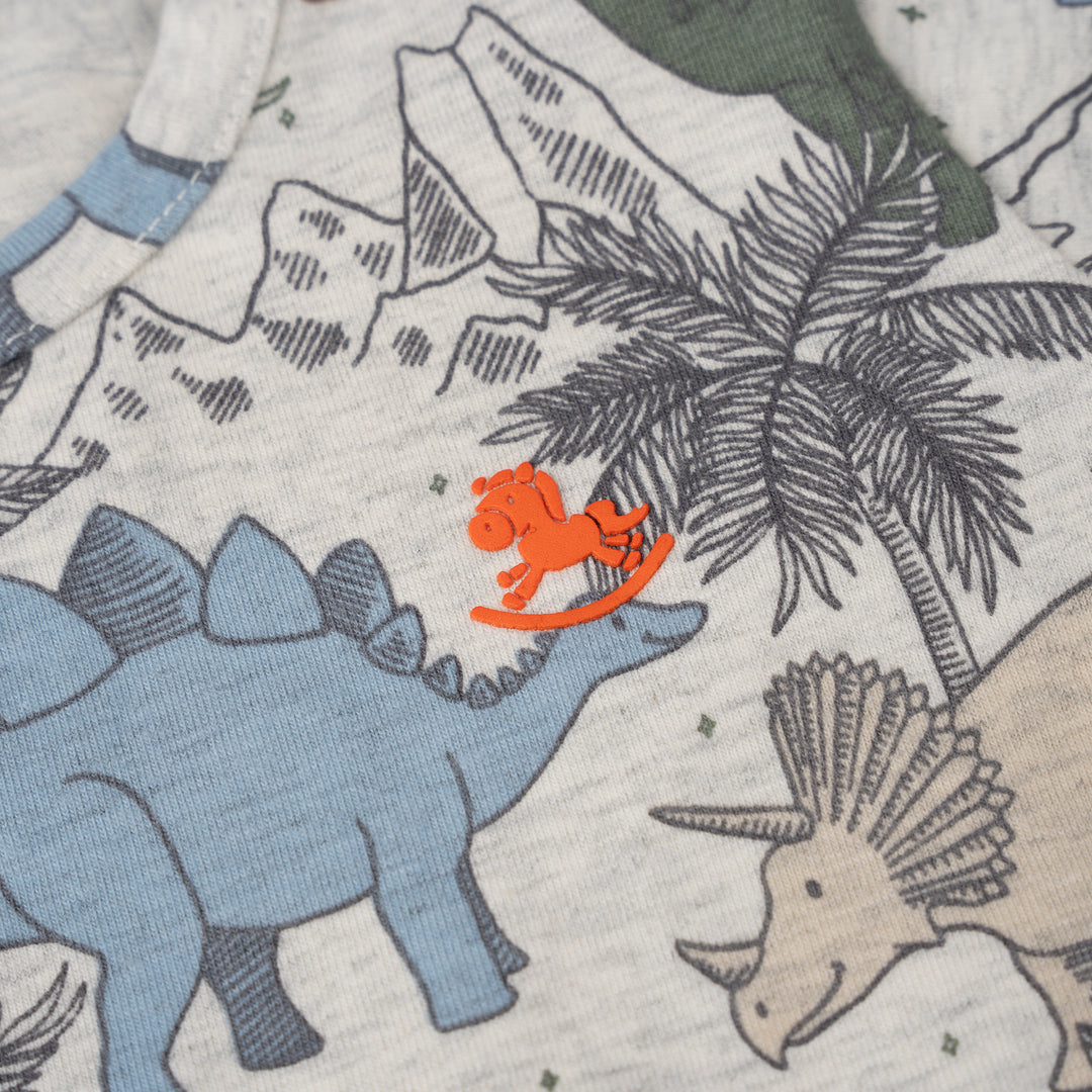 Poney Baby Boys Grey Jurassic Snooze Pyjamas