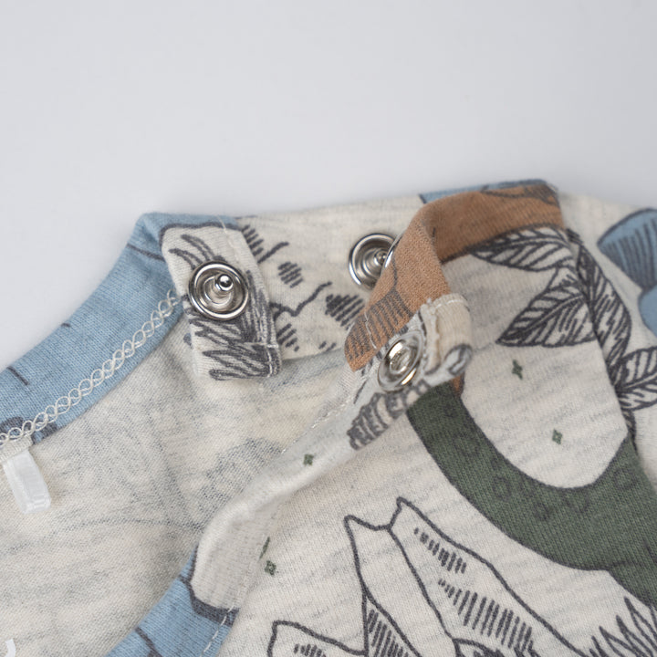 Poney Baby Boys Grey Jurassic Snooze Pyjamas