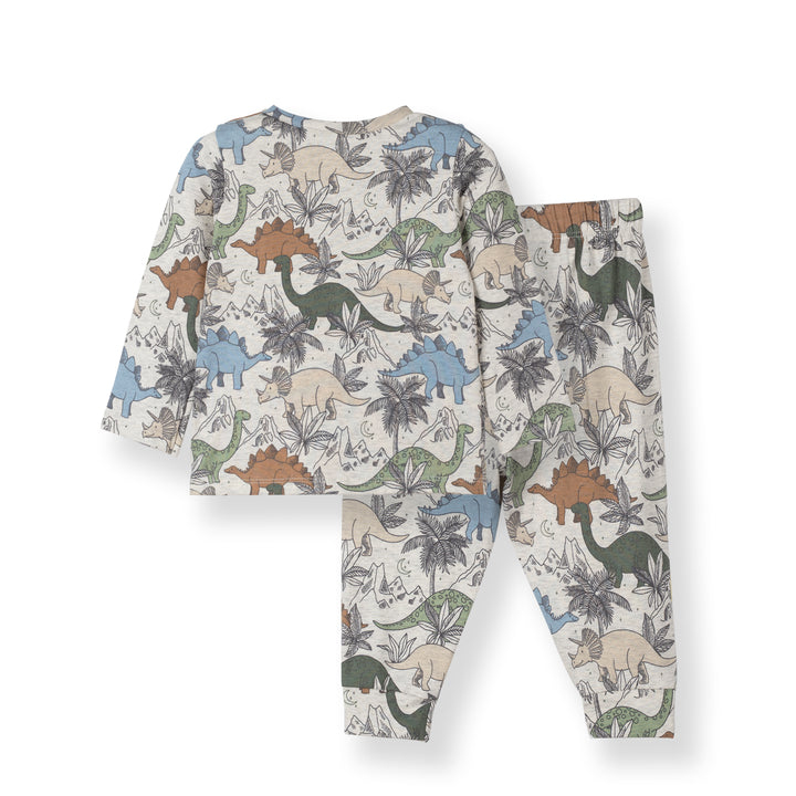 Poney Baby Boys Grey Jurassic Snooze Pyjamas