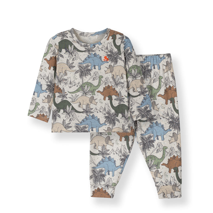 Poney Baby Boys Grey Jurassic Snooze Pyjamas