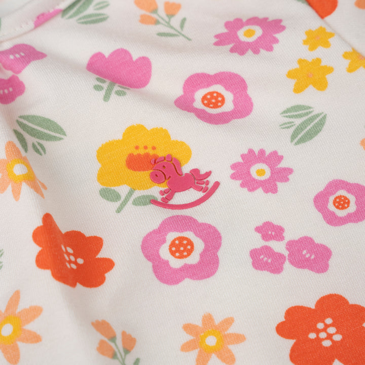 Poney Baby Girls Fuchsia Blooming Flora Pyjamas