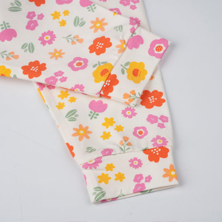 Poney Baby Girls Fuchsia Blooming Flora Pyjamas