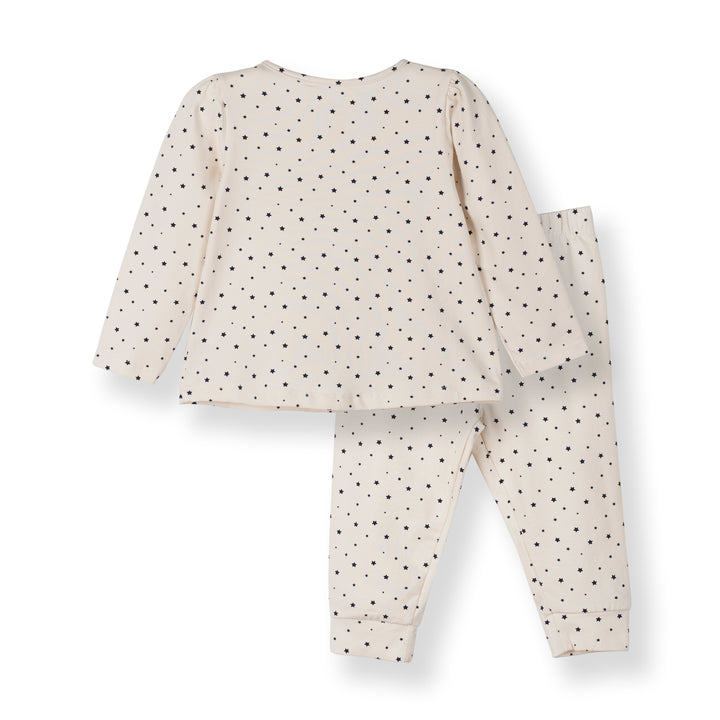 Poney Baby Girls Black Starry Night Pyjamas