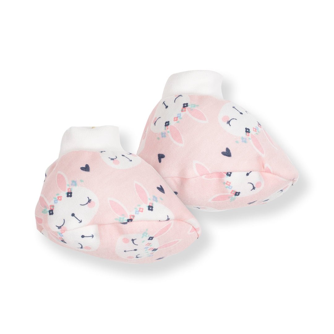 Poney Baby Girls Pink Rabbit Newborn Gift Set