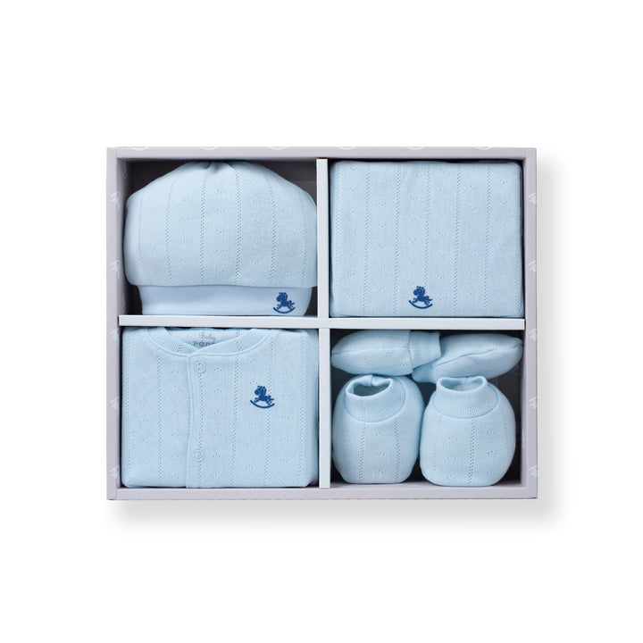 Poney Boys Light Blue 5-Piece Set Gift Box