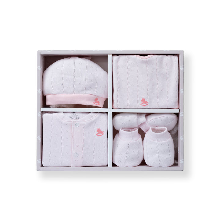 Poney Girls Light Pink 5-Piece Set Gift Box