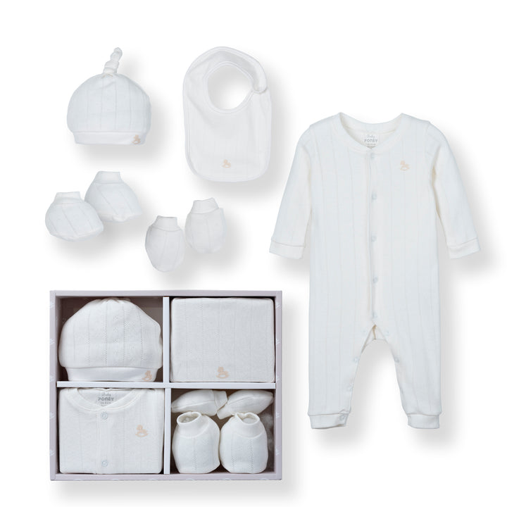 Poney Unisex White 5-Piece Set Gift Box