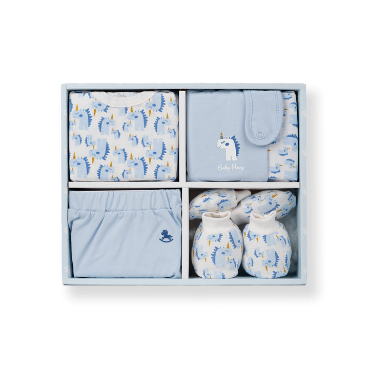 Poney Boys Light Blue Print Allover Unicorn Gift Item