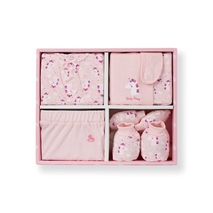 Poney Girl Light Pink Print Allover Unicorn Gift Item