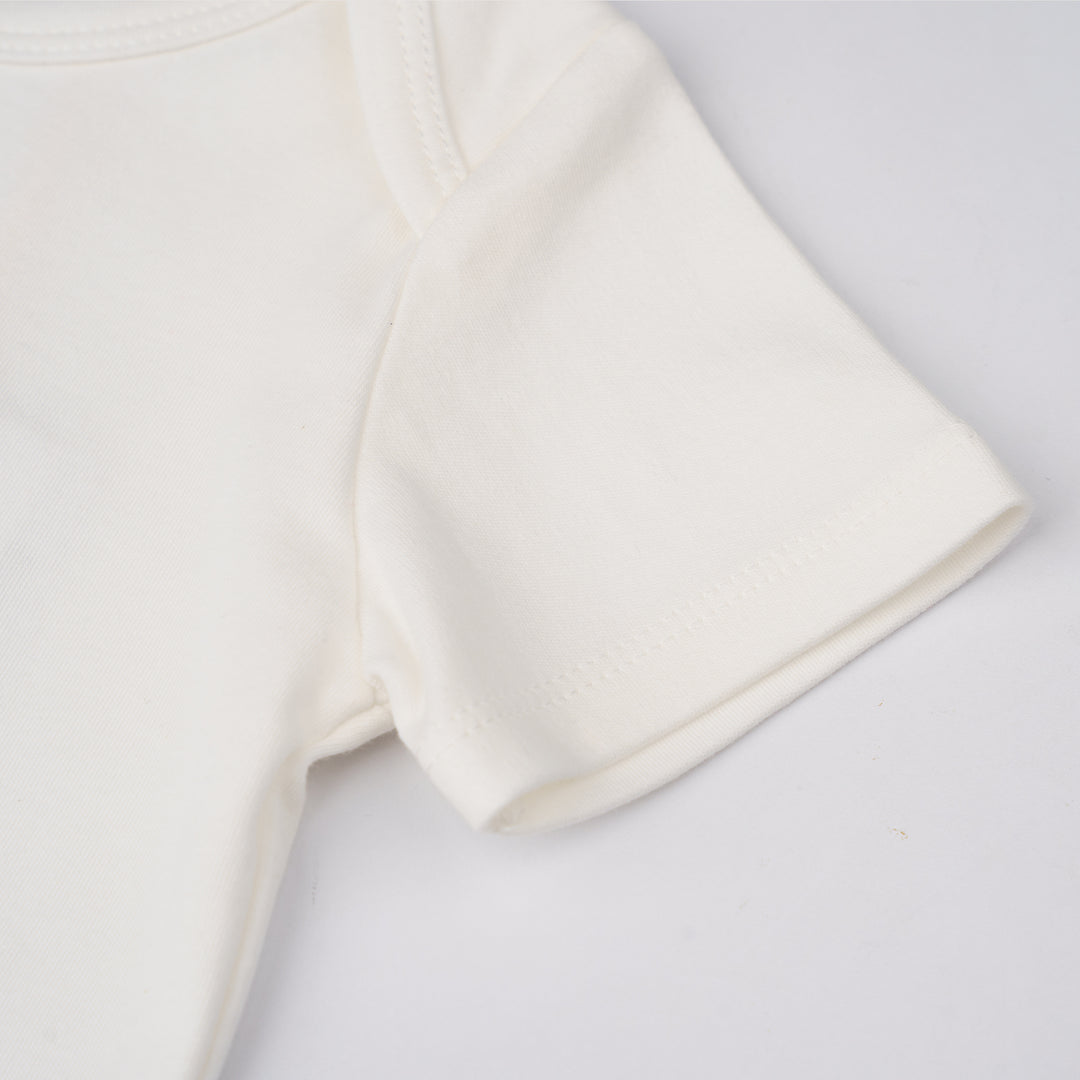 Baby Poney Boys White You Are My Universe Short Sleeve Bodysuit