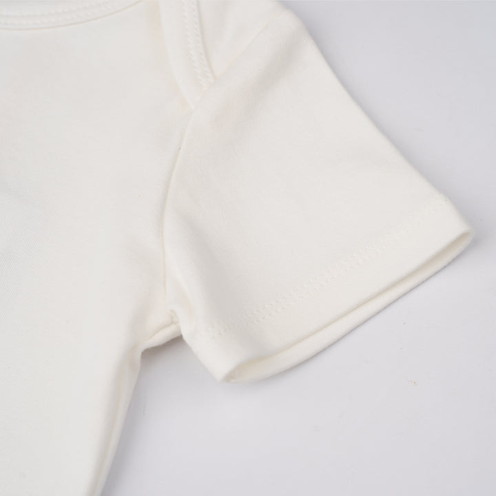 Baby Poney Boys White You Are My Universe Short Sleeve Bodysuit
