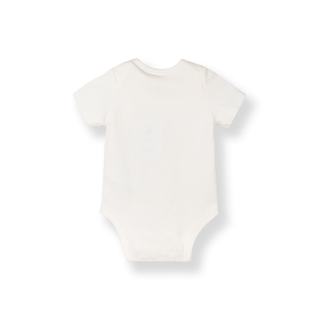 Baby Poney Boys White You Are My Universe Short Sleeve Bodysuit