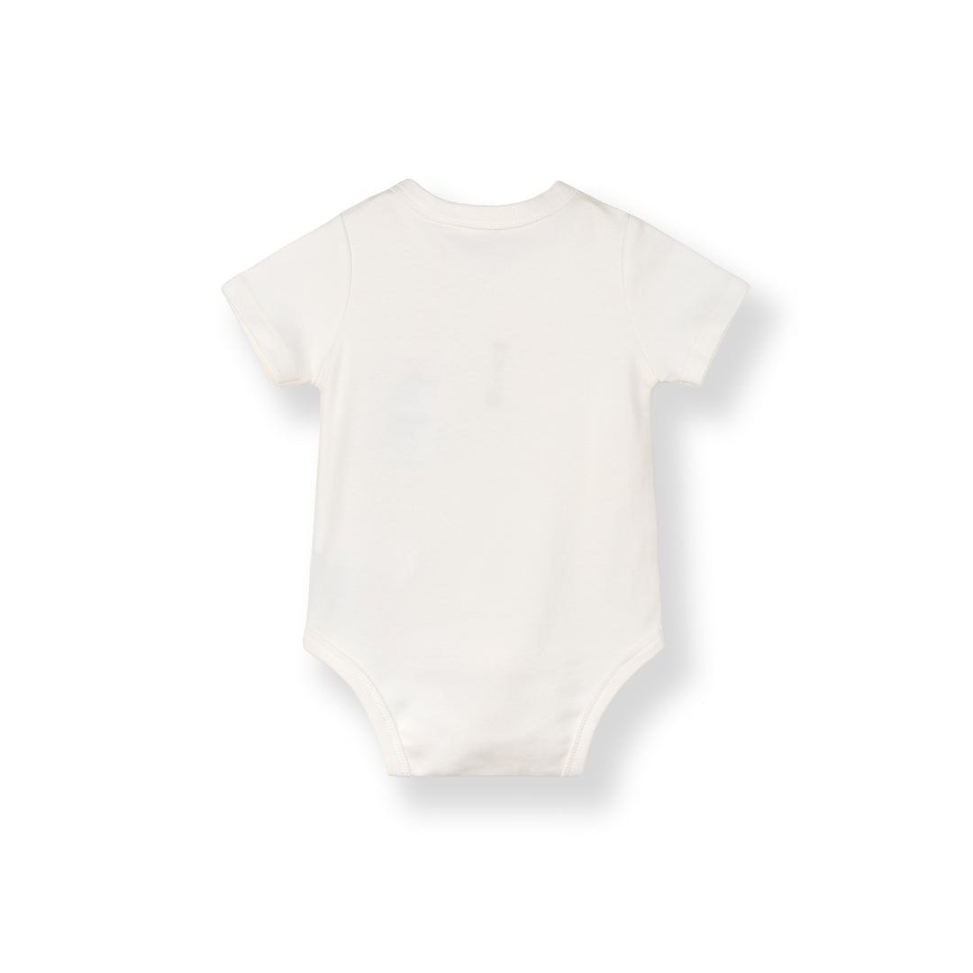 Baby Poney Boys White You Are My Universe Short Sleeve Kimono Bodysuit