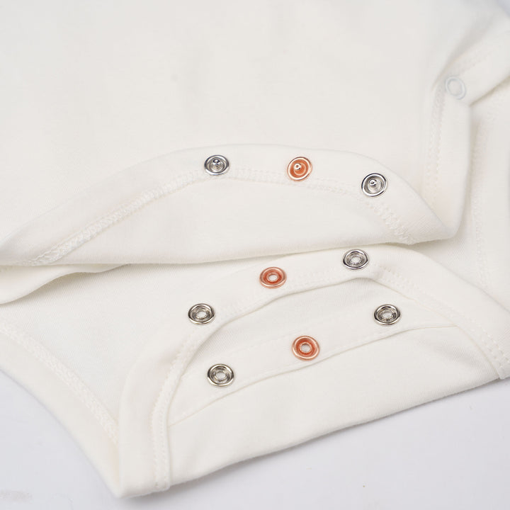 Baby Poney Boys White You Are My Universe Short Sleeve Kimono Bodysuit