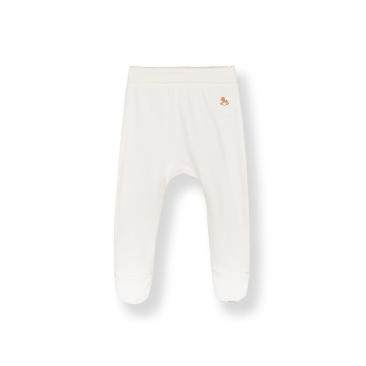 Baby Poney Boys White Rocking Horse Logo Long Pants
