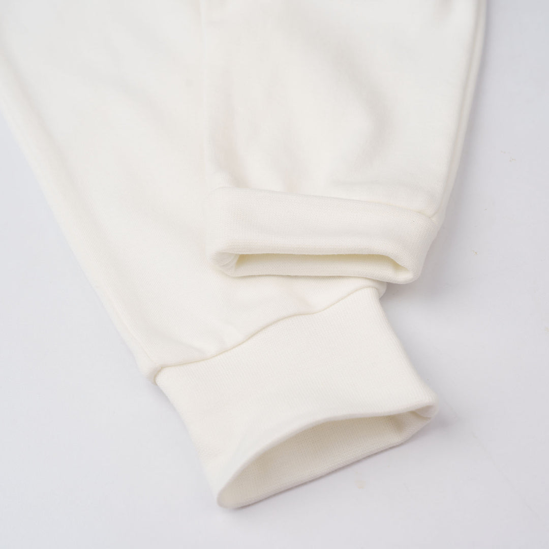 Baby Poney Boys White Hello World Long Pants
