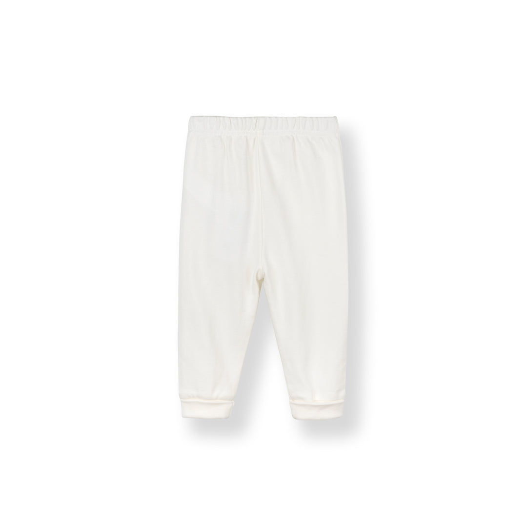 Baby Poney Boys White Hello World Long Pants