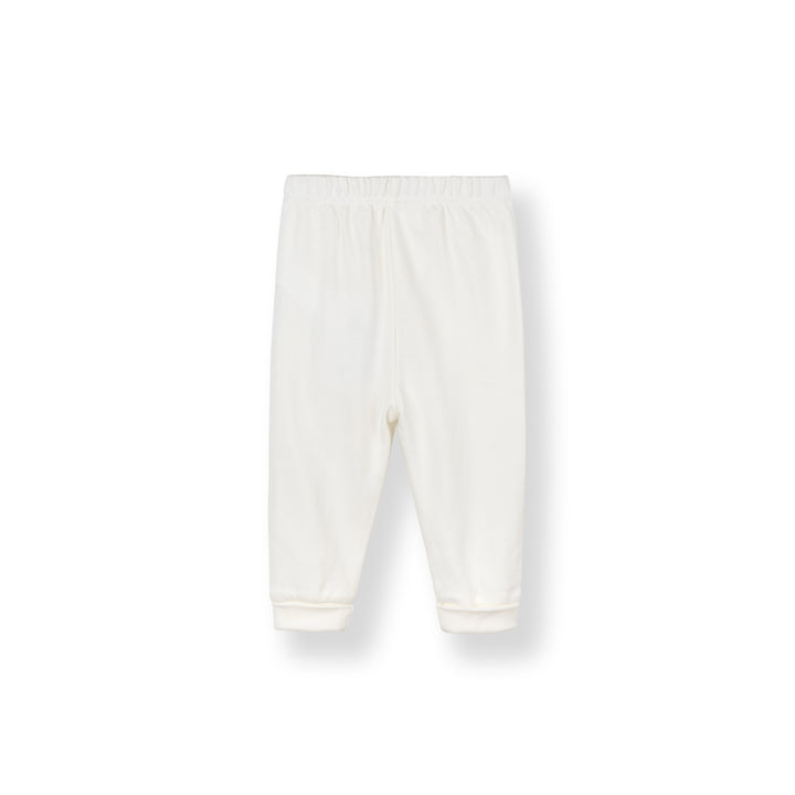 Baby Poney Boys White Hello World Long Pants