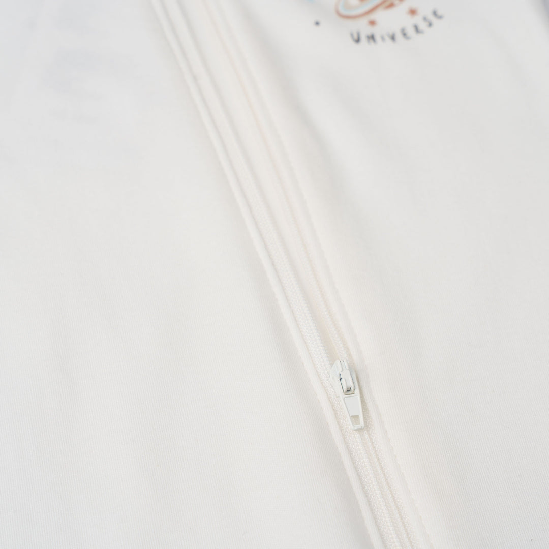 Baby Poney Boys White You Are My Universe Sleepsuit