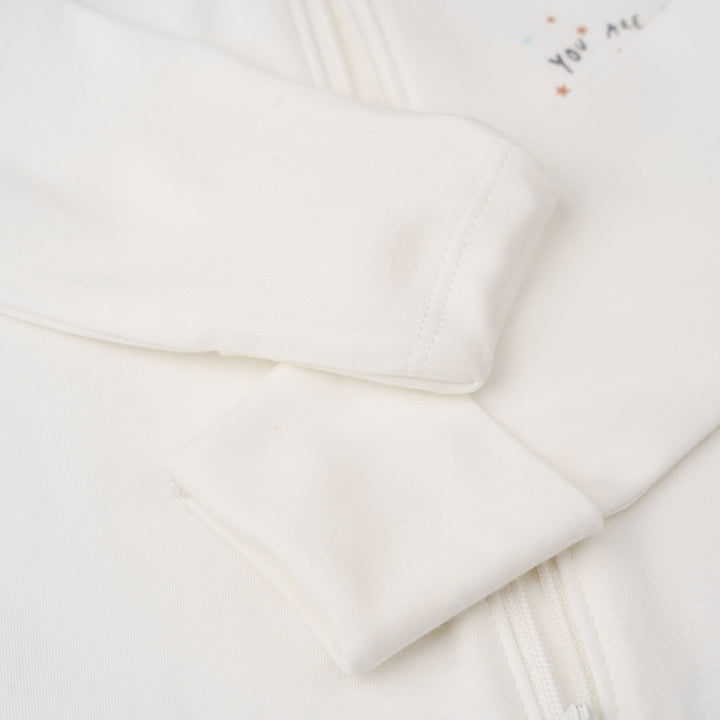 Baby Poney Boys White You Are My Universe Sleepsuit
