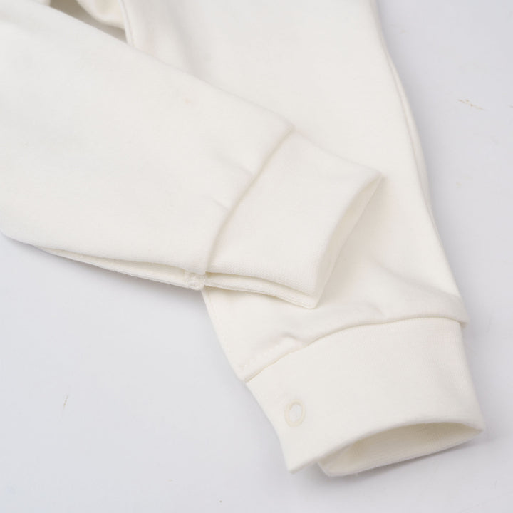 Baby Poney Boys White Hello World Sleepsuit