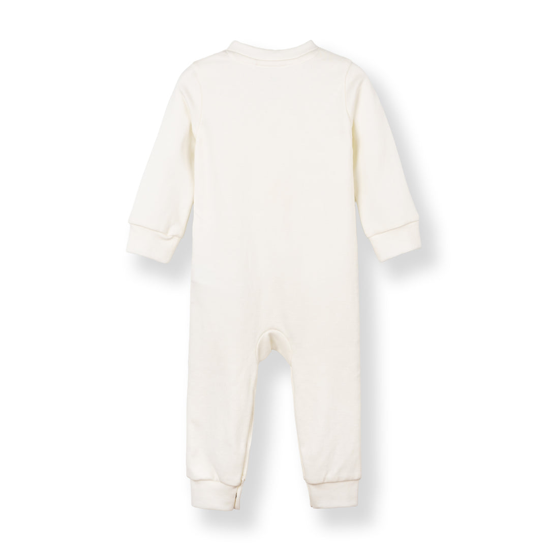 Baby Poney Boys White Hello World Sleepsuit