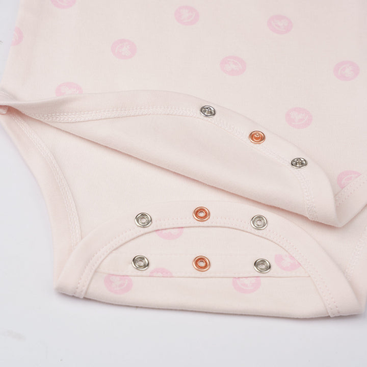 Baby Poney Girls Light Pink Iconic Rocking Horse Sleeveless Bodysuit