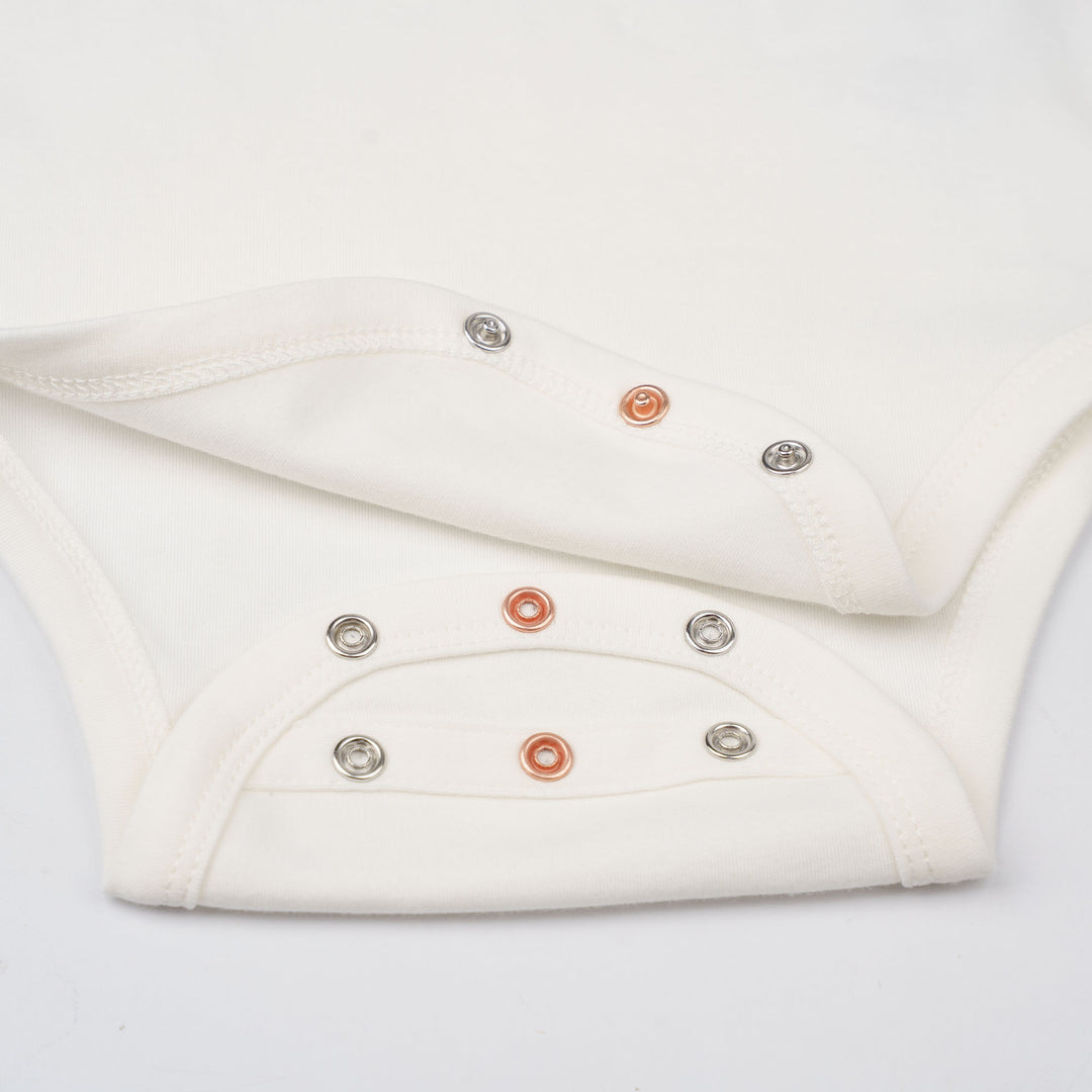 Baby Poney Girls White Love Iconic Short Sleeve Bodysuit