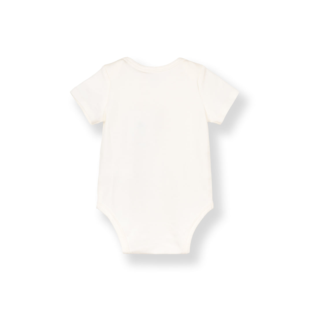 Baby Poney Girls White Love Iconic Short Sleeve Bodysuit
