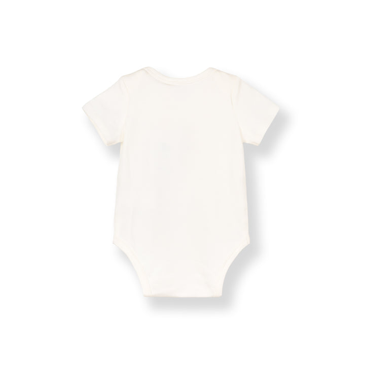 Baby Poney Girls White Love Iconic Short Sleeve Bodysuit