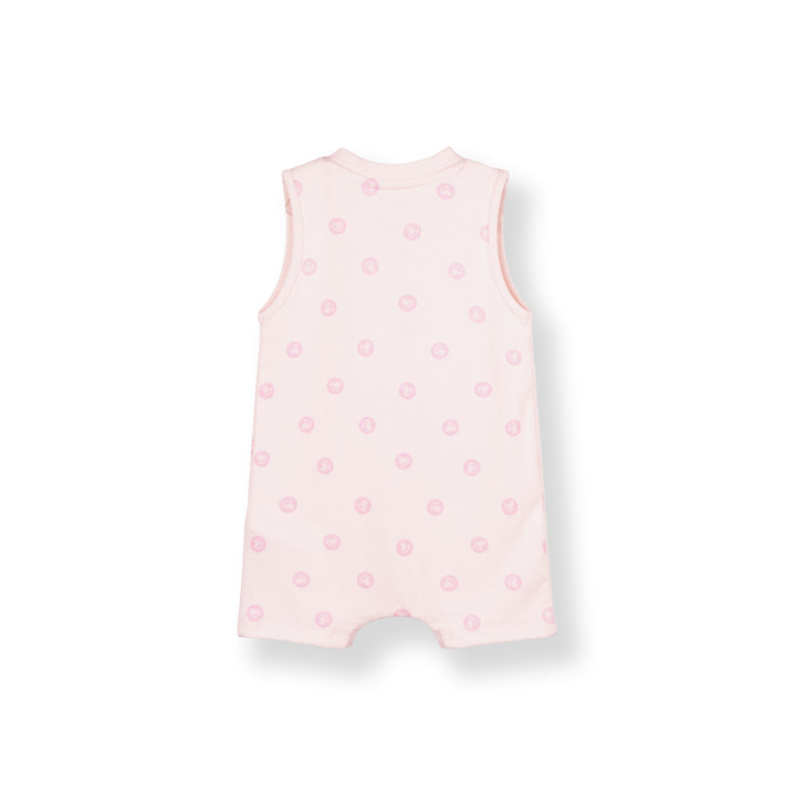 Baby Poney Girls Light Pink Iconic Rocking Horse Sleeveless Romper