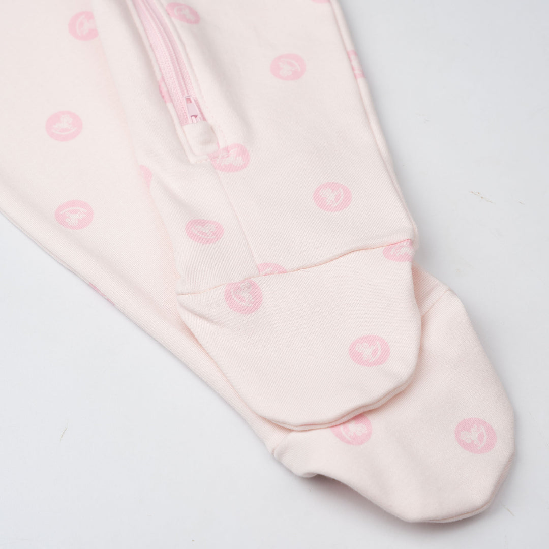 Baby Poney Girls Light Pink Iconic Rocking Horse Sleepsuit