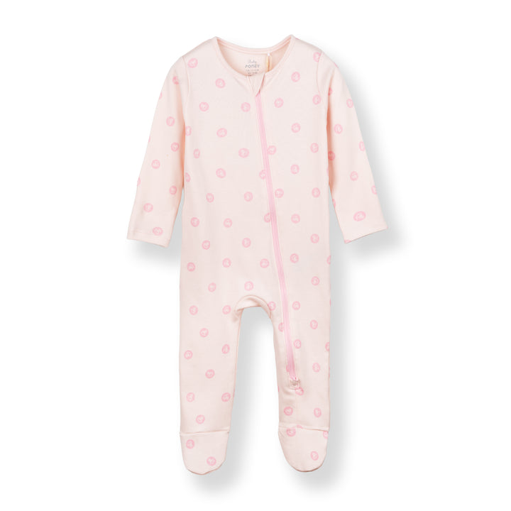 Baby Poney Girls Light Pink Iconic Rocking Horse Sleepsuit