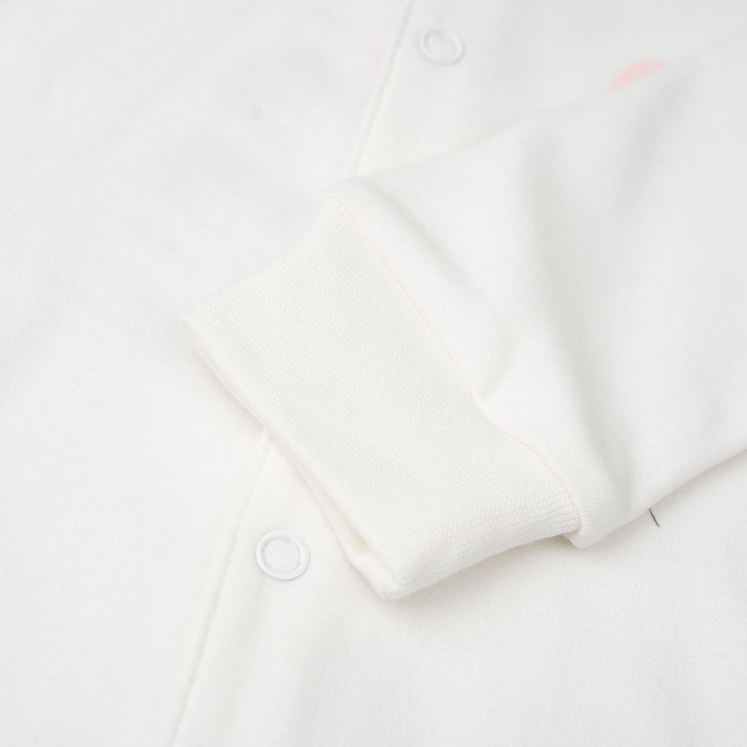 Baby Poney Girls White Love Iconic Sleepsuit