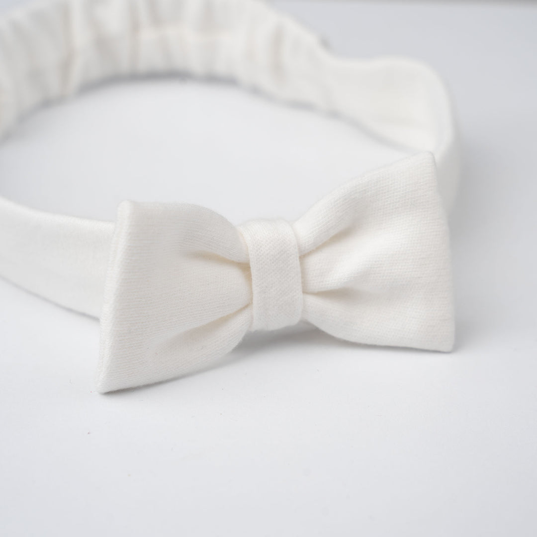 Baby Poney Girls White & Light Pink Iconic Rocking Horse Headbands