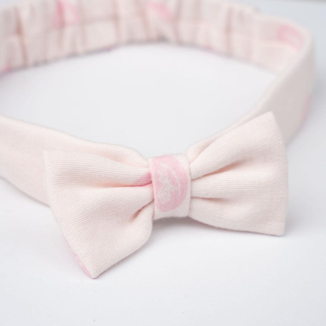 Baby Poney Girls White & Light Pink Iconic Rocking Horse Headbands