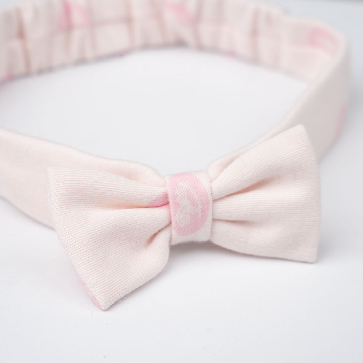 Baby Poney Girls White & Light Pink Iconic Rocking Horse Headbands