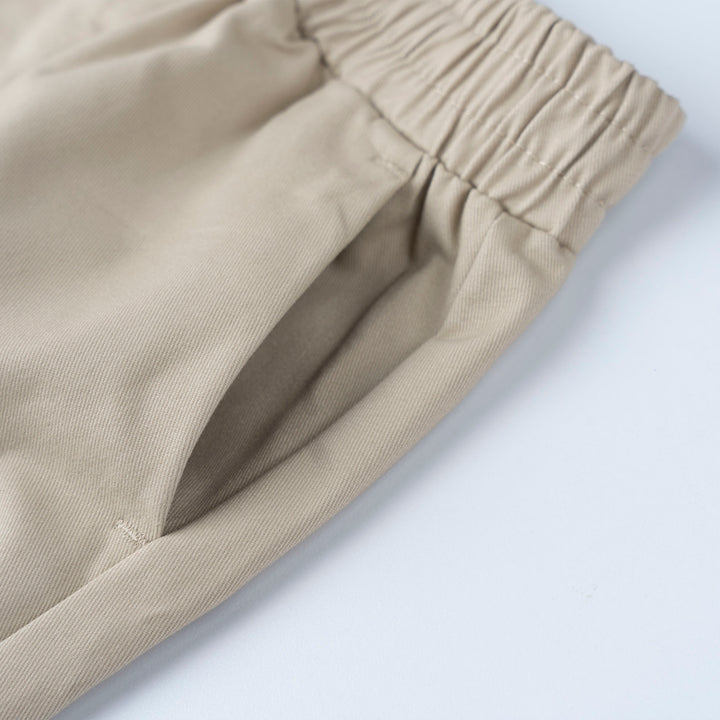 White Safari Print Loose Fit Top and Bermuda Set