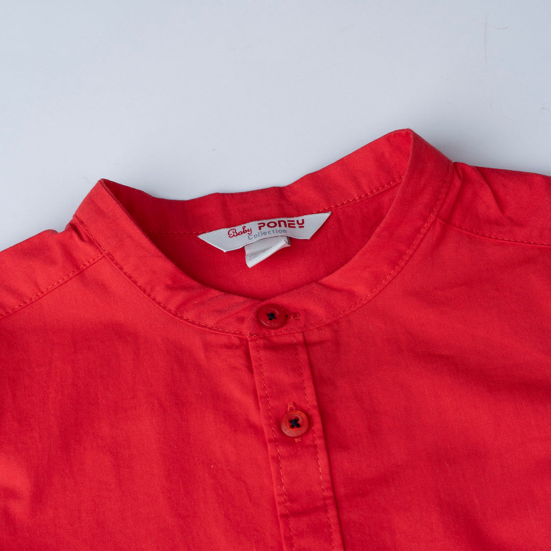 Poplin Dino Print Short Sleeves Top & Bermuda Set