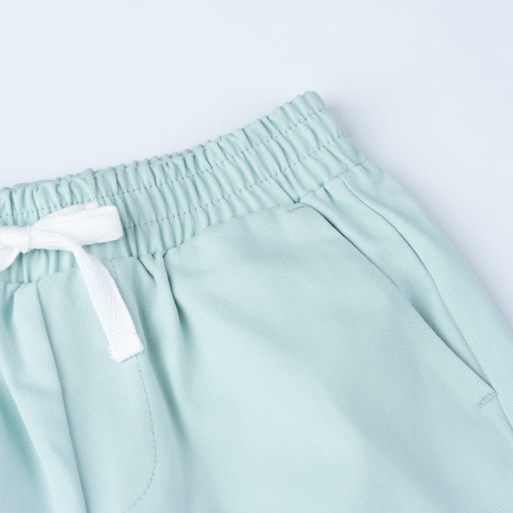 White Tipper Truck Print Loose Fit Top and Bermuda Set