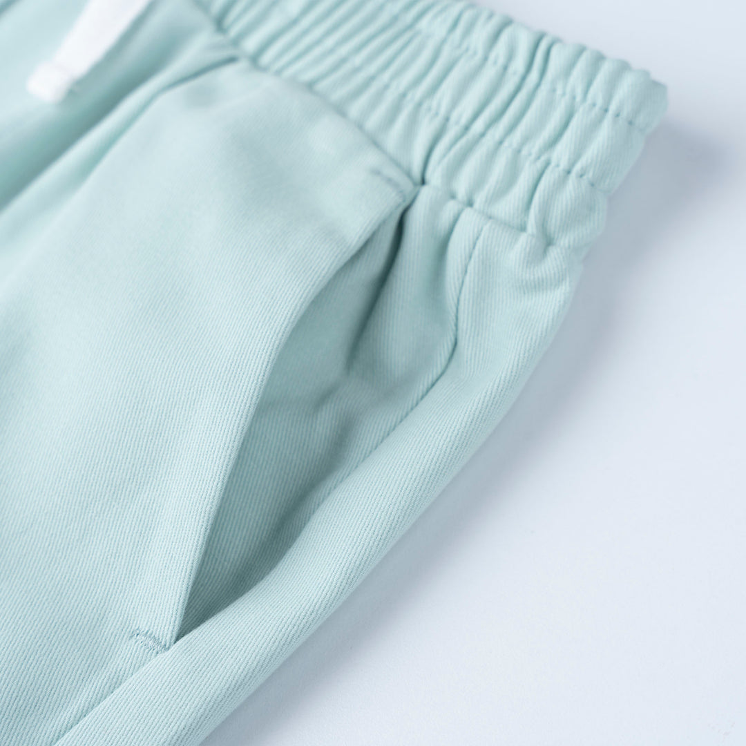 White Tipper Truck Print Loose Fit Top and Bermuda Set