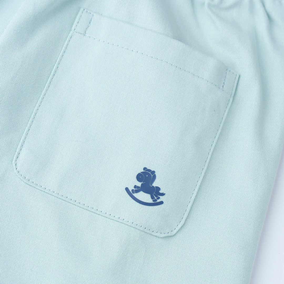 White Tipper Truck Print Loose Fit Top and Bermuda Set