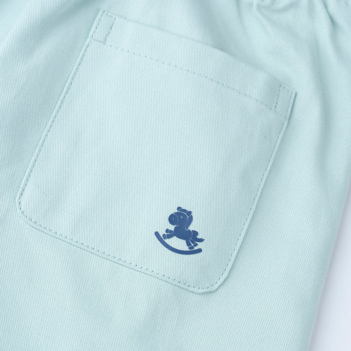 White Tipper Truck Print Loose Fit Top and Bermuda Set