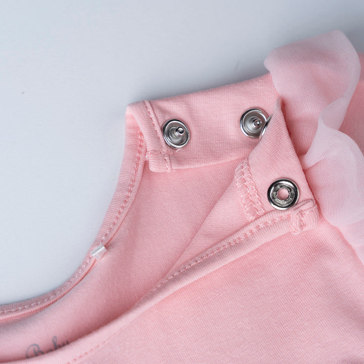 Light Pink Short Sleeve Top and Floral Print Shorts Set