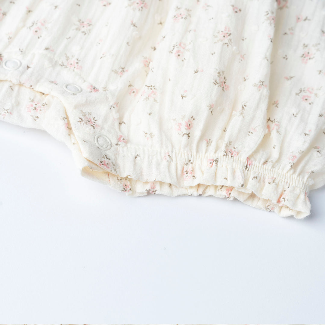 Light Pink Short Sleeve Top and Floral Print Shorts Set