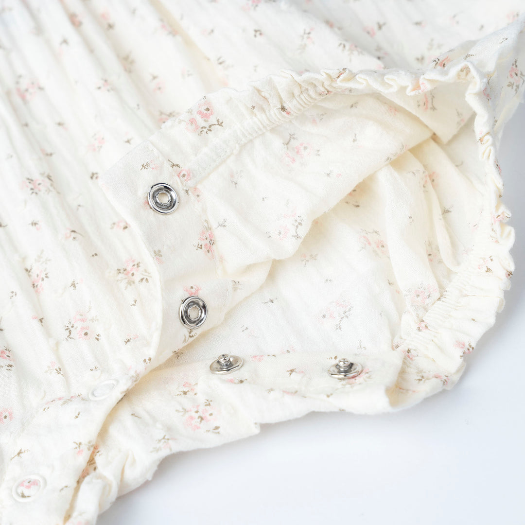 Light Pink Short Sleeve Top and Floral Print Shorts Set