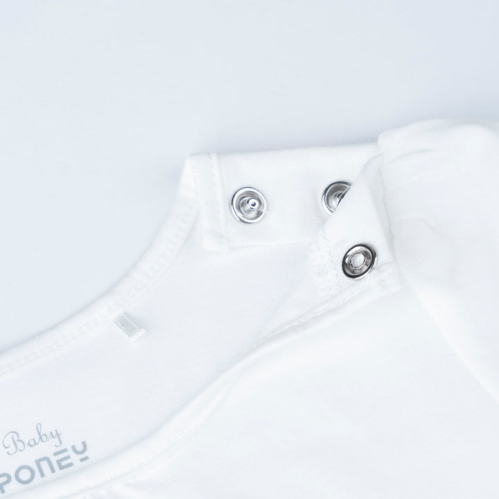 Cream Short Sleeves Top and Floral Print Dungaree Set